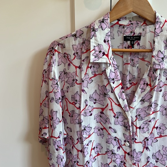 Rag & Bone Reed Floral Viscose Top, Size XS, Floral - Picture 5 of 11